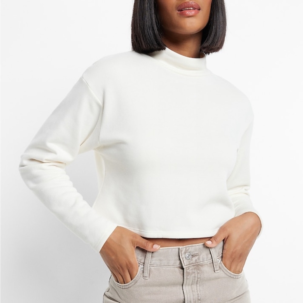 Express Mock Neck Sweatshirt NWT